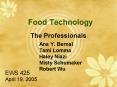 Food Technology PowerPoint PPT Presentation