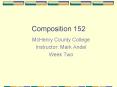 Composition 152 PowerPoint PPT Presentation