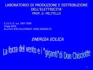 LABORATORIO DI PRODUZIONE E DISTRIBUZIONE DELL