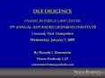 DUE DILIGENCE PowerPoint PPT Presentation