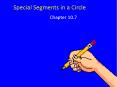 Special Segments in a Circle PowerPoint PPT Presentation