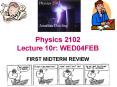 Physics 2102 Lecture 10r: WED04FEB PowerPoint PPT Presentation
