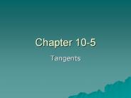 Tangents