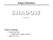 Edge Detection