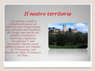 Il nostro territorio