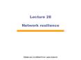 Lecture 28 Network resilience PowerPoint PPT Presentation