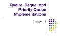 Queue, Deque, and Priority Queue Implementations PowerPoint PPT Presentation