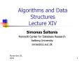 Algorithms and Data Structures Lecture XIV PowerPoint PPT Presentation