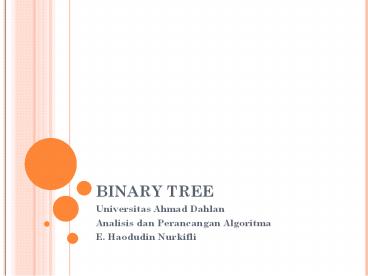 BINARY TREE