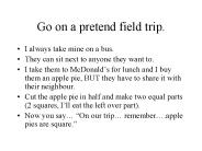 Go on a pretend field trip.