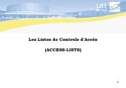ACL mise en oeuvre