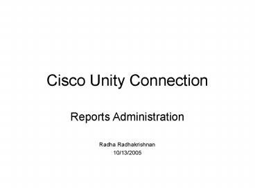 Cisco Unity Connection