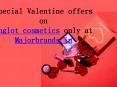 Special Valentine offers on Inglot cosmetics at Majorbrands