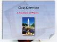 Class Devotion PowerPoint PPT Presentation