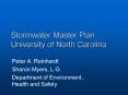 Stormwater Master Plan University of North Carolina PowerPoint PPT Presentation