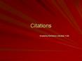 Citations PowerPoint PPT Presentation