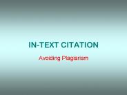 IN-TEXT CITATION