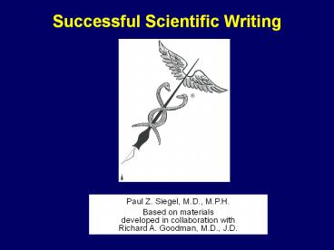 Successful Scientific Writing