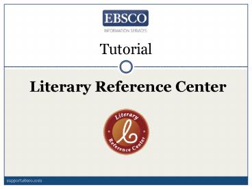 Literary Reference Center