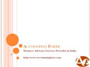 Accounting Forte | Registration Services provider India | Delhi