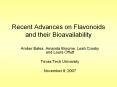 Recent Advances on Flavonoids and their Bioavailability PowerPoint PPT Presentation