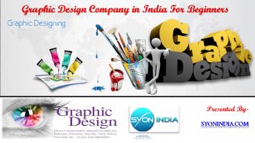 Graphic Design Company in India For Beginners