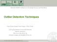 Outlier Detection Techniques PowerPoint PPT Presentation