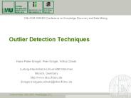 Outlier Detection Techniques