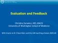 Evaluation and Feedback PowerPoint PPT Presentation