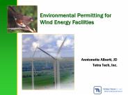 Environmental Permitting for Wind Energy Facilities