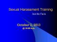 Sexual Harassment Training PowerPoint PPT Presentation