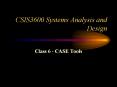 CSIS3600 Systems Analysis and Design PowerPoint PPT Presentation