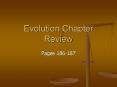 Evolution Chapter Review PowerPoint PPT Presentation