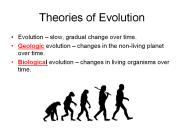 Theories of Evolution