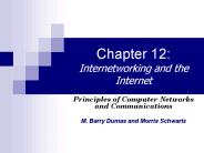 Chapter 12: Internetworking and the Internet