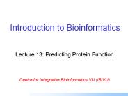 Introduction to Bioinformatics