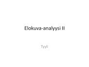 Elokuva-analyysi II