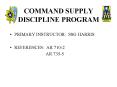 COMMAND SUPPLY DISCIPLINE PROGRAM PowerPoint PPT Presentation