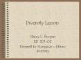 Diversity Lesson PowerPoint PPT Presentation
