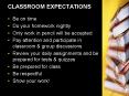 CLASSROOM EXPECTATIONS PowerPoint PPT Presentation