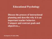 Educational Psychology