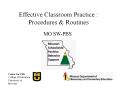 Effective Classroom Practice : Procedures PowerPoint PPT Presentation