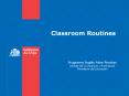 Classroom Routines PowerPoint PPT Presentation