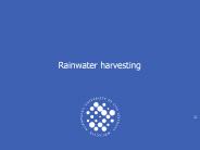 Rainwater harvesting