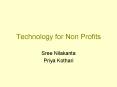 Technology for Non Profits PowerPoint PPT Presentation