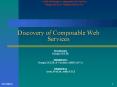 Discovery of Composable Web Services PowerPoint PPT Presentation