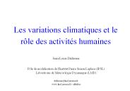 Les changements climatiques: