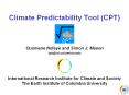 Climate Predictability Tool (CPT) PowerPoint PPT Presentation