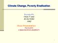 Climate Change, Poverty Eradication PowerPoint PPT Presentation
