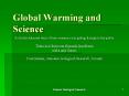 Global Warming and Science PowerPoint PPT Presentation